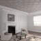 Ekena Millwork 33W x 33H x 14T Small May Decorative Fretwork Wood Ceiling Panels, Hickory CELW33X33X0250MAYHI - alternate 1